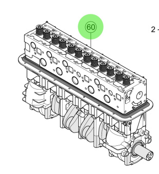 Steyr MT60184-1 - Partial Engine for Steyr MO306H59 and MO286H43