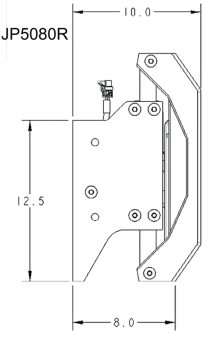 SeaStar JP5080R - Electro Hydraulic Jackplate Powerlift, 8" Setback