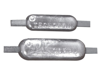 Tecnoseal Aluminium Weld-On Sacrificial Anodes with Aluminium Strap for Aluminium Hulls