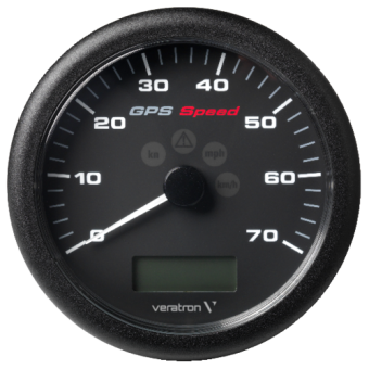 Veratron ViewLine GPS Speedometer 0-70 kn Black 110 mm