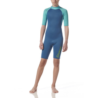 Plastimo P203228 - Essential 3/2mm Neoprene Wetsuit - Shorty Kids Azure Blue Size Y-L