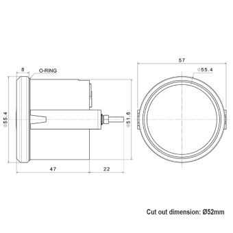 Nuova Rade 197346 - Waste Level Gauge, 240-33 Ohm