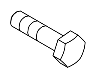 John Deere 19M7884 - Hexagonal Head Screw M16x110