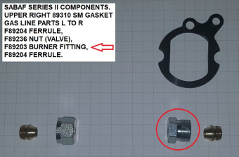 Force 10 F89203 - Burner Pressure Nut