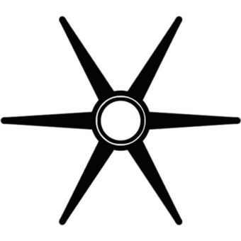 CEF Impeller ø22,3xø109,5x24,8mm - 6 Blades
