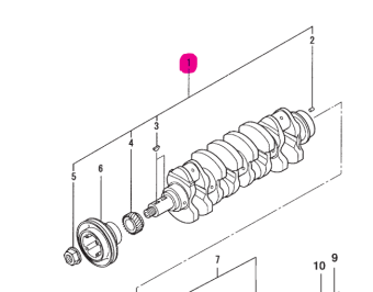 Northern Lights 32A2000014 - Crankshaft Assembly