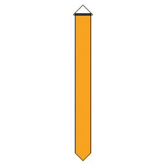 IMPA Orange Flag Streamer with Tassel