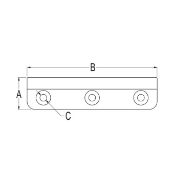 Ronstan RC1192FP Series 19 Luff Groove Track Clamping Plate