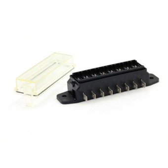 Flat Plug Fuse Holder 8-Pin Side Connection