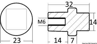 Yamaha 67F-11325-01 80/300 HP Zinc Cylinder Anode - Osculati 43.260.17