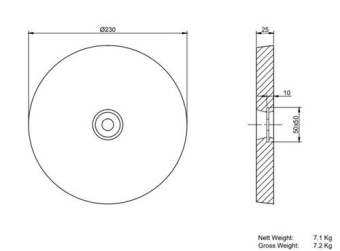 MME Hull/Rudder Anode Zinc MME71ZB