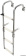 Osculati 49.582.03 - Foldable Ladder Arch Mounting Arms 3 Steps