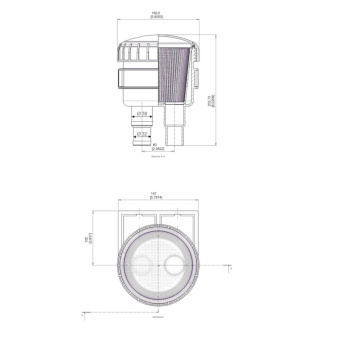 Can SB Water Strainer With Rubber Hose Terminal Ø 32-38