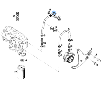 Vetus VD60084 - Fuel Line