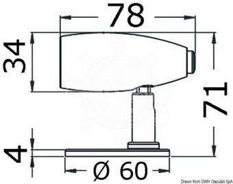 Osculati 13.439.40 - Rana Articulated LED Light High Power 12/24 V