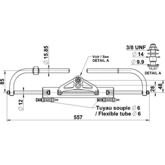 Lecomble & Schmitt 2203373 LS 125 Pro Steering Kit - Without Hose