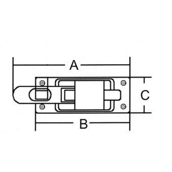 Marine Town Fastener With Padlock Eye