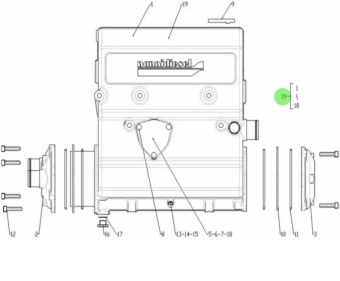 Nanni Diesel 48300389 - Heat Exchanger for T6 Series Engines