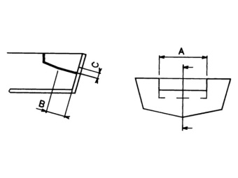 Ultraflex UC 128-OBF/1 - Cylinder Front Mount for Outboard Steering Systems