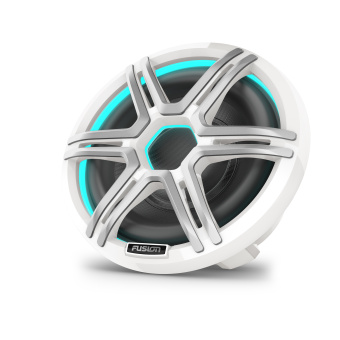 Fusion Apollo Marine Subwoofer with Sports White Grille CRGBW LED