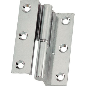 Plastimo 400932 - Offset Takeapart Hinge Chrome-plated Brass Right 70x45mm