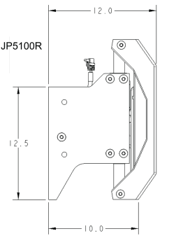 SeaStar JP5100R - Electro Hydraulic Jackplate Powerlift, 10" Setback