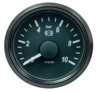 VDO A2C3833450001 - SingleViu 1402 Brake Pressure 10Bar Black 52mm