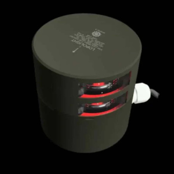 Lopolight 301-109ST-B - Port Horizontal Black 3Nm Navigation Light