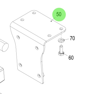 Steyr 2180946-0 - Bracket for Mechanical Oil Suction Pump on Steyr Engines