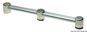 Osculati Anodized Aluminium Handrail Support with Hidden Screws, 40×20 mm Tube