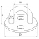 Hollex Deck Eye Ø33mm Stainless Steel 316