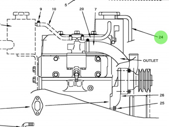 Bukh 008E8514 - Expansion Tank Assembly for DV24RME, DV29RME and DV32 Keel Cooling