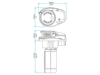 Lewmar 6670011108-312 - Vertical Windlass V700 12V 6/7mm Kit