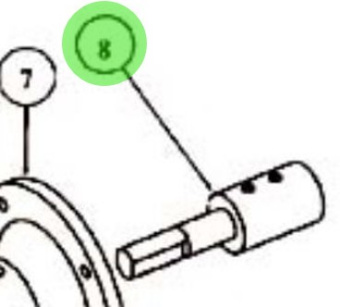 Jabsco 28527-0001 - Shaft Extension for S370