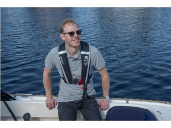 Besto 20427641 - Comfort Fit Life Jacket 180N Auto Harness Black/Grey
