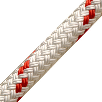 English Braids 16080200960 Braid On Braid 8 mm White/Red