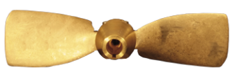 Radice 2-Blade Bronze Folding Propeller For Propeller Shaft 16"X12", Shaft Ø25mm, Taper 1:10, Right