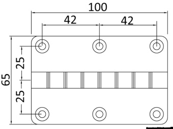 Osculati 38.839.01 - Cerniera Frizionata Autoreggente Rovesciata