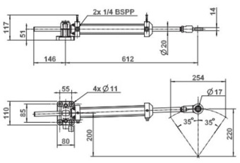 Lecomble & Schmitt Cylinder LC465 40-254 115KGM 239cc