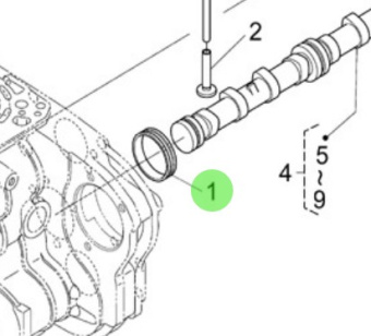 Nanni Diesel 970314828 - Camshaft Cover for N4.85 and N4.100 Engines