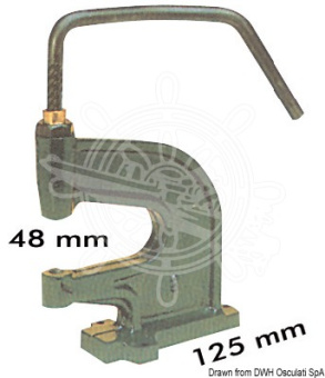 Osculati 10.299.80 - Deck press for snap fasteners 10.301.XX/10.303.XX