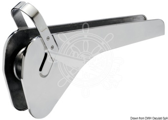Osculati AISI 316 Self-Locking Anchor Bow Roller for Bruce® & Trefoil® Anchors