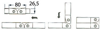 Osculati 41.320.30 - Opening Hinge AISI316 30x1.5 mm