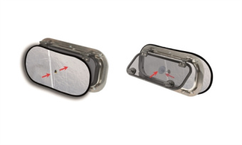 Waterline Design 1335 - Darkening With Ventilation For Porthole - Large 300x700 mm