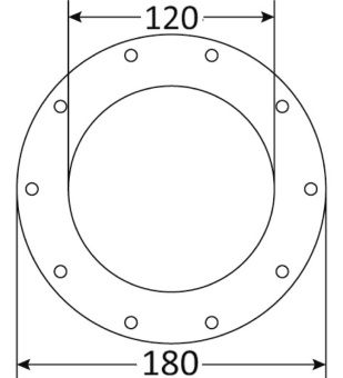 Osculati 52.035.00 - Inspection trapdoor for diesel tanks