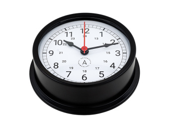 Autonautic R95N - Black Nautical Clock 95mm