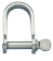 Allpa Stainless Steel Shackle, Ø5mm, B=12mm, H=17mm (Breaking Load 1050kg)