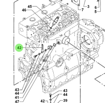 Bukh 008E9811 - Charge Pressure Hose for DV48 Engines