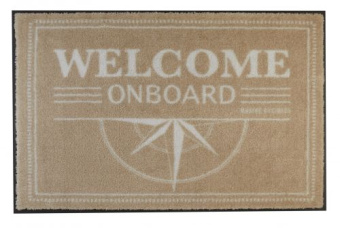 Marine Business Welcome Doormat Brown