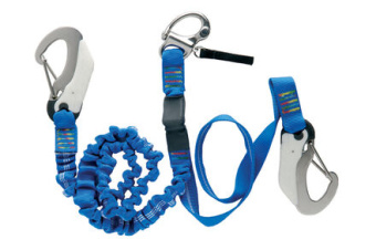 Wichard 7008 - Safety Line OSR 1 Fixed, 1 Elastic 1-2 m with 2 Hooks